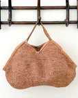 Knotted Drawstring Puffy Tote Bag